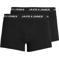 Jack & Jones Boxershorts - 2-pack - JacJon - Svart - - 12 år (152) - Boxershorts