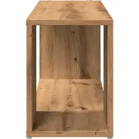 vidaXL TV-bänk hantverksmässig ek 80x24x32cm konstruerat trä