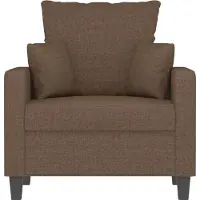 vidaXL Fåtölj brun 60 cm tyg