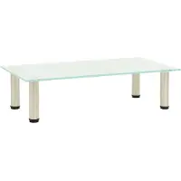 vidaXL TV-bänk frostad 60x35x17 cm härdat glas