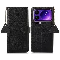 Mtp Products Xiaomi 17 Pro plånboksfodral i läder med RFID - Svart