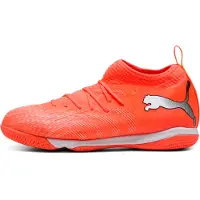 Puma Future 9 Match Mid + IT Unleashed - Röd/White/Svart/Silver Barn - Inomhus (IC), storlek 37