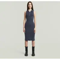 G-Star Slim Knitted Dress - Dark blue - Women
