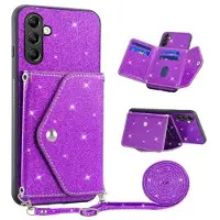 Mtp Products Samsung Galaxy S25/S24 Stardust Skal med Korthållare - Lila