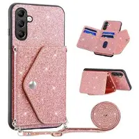Mtp Products Samsung Galaxy S25/S24 Stardust Skal med Korthållare - Rosa