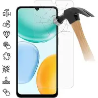 Mtp Products Honor X5c Plus Skärmskydd av härdat glas - 9H - Case Friendly - Genomskinlig