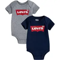 Levi's Kids Sparkdräkt/body nattblå / gråmelerad / ljusröd / vit