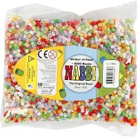 Nabbi Medium Tube Pärlor Pärlemor - 6000 st