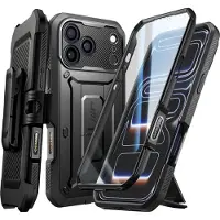 Supcase iPhone 17 Pro Max Unicorn Beetle Pro Hybrid Skal - Svart