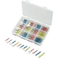 TRU COMPONENTS klem-/anslutningskontakt-sortiment 549944, 0,50 till 6 mm², röd/blå/gul, 104 st
