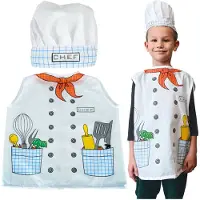 Pricenet Karnevalskostym Kock/Bagare 3-8 år