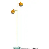 Dyberg Larsen Golvlampa Ocean, Gul / orange, Arbetsrum / kontor, Metall, Vintage, Golvlampa