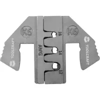 Toolcraft PLE-0K6 Krympinsatser Crimpinsats tyska K6 Passar märke: PZ-500