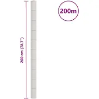 vidaXL Membran anti-ogräs vit 2x200 m PP, ogräskontrollerande tyg, ogräskontrollmembran 4005925