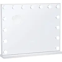 Vevor Hollywood sminkspegel med lampor med USB-bord väggfäste 22,8x18,1 tum