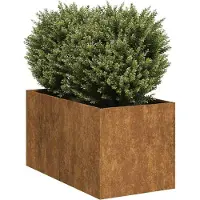 vidaXL Planteringskärl rostig 40x80x40 cm väderbeständigt stål