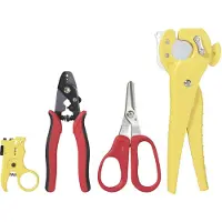 Toolcraft TO-9621810 Glasfiberverktyg Inkl. kabelavbitare, Inkl. kabelavmantlare 0 till 25 mm