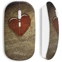 CAPACHEAP Souris sans Fil Rouge coeur image style