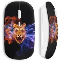 MANIACASE Souris sans Fil Tiger fire
