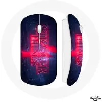 CAPACHEAP Souris Sans Fil Stranger Things Logo Transparent Saison 4 Bande annonce 2022