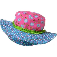 Playshoes UV-skydd solhatt blomma rosa