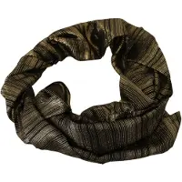 Dolce&Gabbana Kvinnors Metallisk Guld Silke Stretch Sjal Wrap Sjal