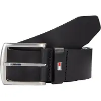 Tommy Hilfiger Denton Flag Logo Leather Belt