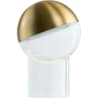 Frandsen Bordslampa , Pila, dimbara, Guld / mässing, Matsal, Plast, Modern