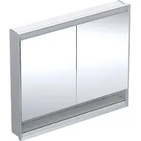 Geberit Spegelskåp ONE inbyggd hylla 90x105x15 alu