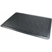 Floortex Doortex Anti-fatiguemat - Golvmatta - rektangulär - 61 x 91 cm - bubble - svart