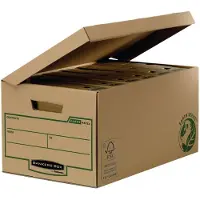 Fellowes Bankers Box Earth Series - Förvaringsbox - för A4, Foolscap - brun (paket om 10)