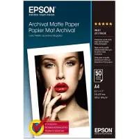 Epson Archival Matte Paper C13S041342 Fotopapper DIN A4 192 G/m² 50 ark Matt