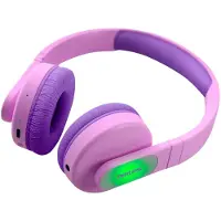 Philips Kids TAK4206PK - Hörlurar - på örat - Bluetooth - trådlös, kabelansluten - 3,5 mm kontakt - rosa