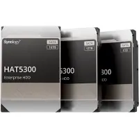 Synology HAT5300 - Hårddisk - 12 TB - inbyggd - 3.5 - SATA 6Gb/s - 7200 rpm - buffert: 256 MB - för Deep Learning NVR DVA3221 Disk Station DS1621, DS1821 RackStation RS1221, RS3621, RS4021