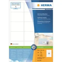 Herma Etiketter A4 | 63,5 x 46,6mm | Premium 4265 | 1.800st