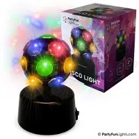 Partyfunlights Nielsen_light sticklampa för vägguttag Mini disco-lampa Ø 9,2 cm
