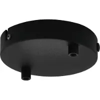 Eglo takskärm med 2 uttag svart Ø13 cm
