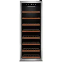 Caso WineSafe 43, Vinkylare med kompressor, Fristående, 43 flaska/flaskor, 117 W, G, Rostfritt stål