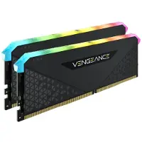 Corsair Vengeance RGB RS - DDR4 - sats - 16 GB: 2 x 8 GB - DIMM 288-pin - 3200 MT/s / PC4-25600 - CL16 - 1.35 V - ej buffrad - icke ECC - svart