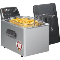 Fritel Family Turbo SF 4551 - Fritös - 5 liter - 3.2 kW - svart/grå/silver