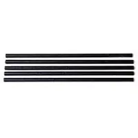 Multi Sugrör Ø7x250 mm utan knäck, biologiskt nedbrytbart papper, svart, 500 st.