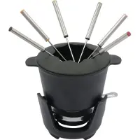 King Hoff set gjutjärn fondue-set