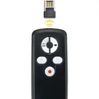 Genius Computer Technology Media Pointer 1000, RF, USB, 10 m, Svart