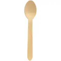 Duni Bestick, skedar, 16 cm trä, förpackning 100 st