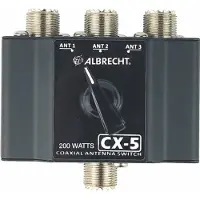 Albrecht antennväxlare CX-5 3-vägs antennkopplare 7402