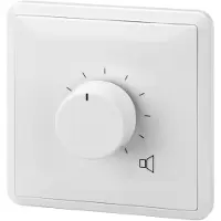 Monacor ATT-324PEU, Vridbart volymreglage, Väggmonterad, Vit, 50 - 18000 hz, 24 W, 80 mm