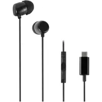 Vivanco - Hörlurar med mikrofon - inuti örat - kabelansluten - USB-C - svart