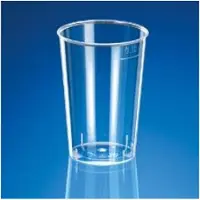 Multi Plastglas 10 cl 75 mm Ø55 mm PS klar, 35 ps x 40 st/fp