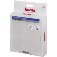 Hama - CD/DVD-ficka - transparent (förpackning om 50)