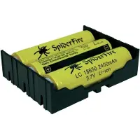 MPD BK-18650-PC6 Batterihållare 3 18650 Genomgående montering THT (L x B x H) 77.7 x 59.69 x 21.54 mm